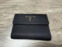 PRADA プラダ 三角ロゴ ナイロン 三つ折り財布 ブラック 黒