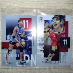 山田二千華 バレーボール女子日本代表 トレーディングカード 2枚セット