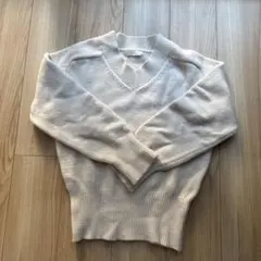 ホワイト ニット　セットアップ