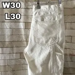 ダブルニー ペインターパンツ ワークパンツ 生成り ホワイト 30×30のサムネイル