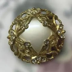 ゴールド フラワー　 ブローチ　ネックレス　2way ヴィンテージ