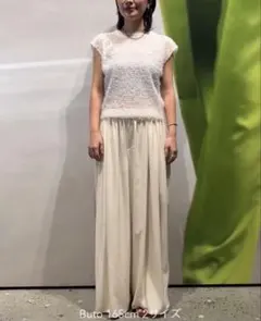 【スタニングルアー】サスペンダー付き ワイドパンツ ライトブルー サイズ0 スタニングルアー】サスペンダー付き ワイドパンツ ライトブルー
