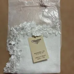 近沢レース店 タオルハンカチ ホワイト