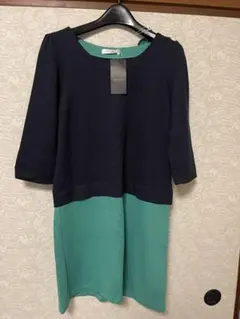 新品タグ付き OFUON 38 ワンピース ペチスカート付き