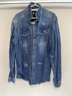 G-Star RAW ダークブルーデニムシャツ M