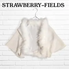 ストロベリーフィールズ　リアルファー　ボレロ　羽織り　結婚式　オケージョン　Ｆ