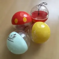 ディズニー　カプセルトイ　ガチャガチャ　カプセル4個セット　オーナメント