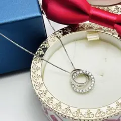 Vendome Aoyama サークル　ダイヤ　ネックレス Pt950 0.46のサムネイル