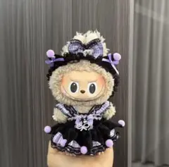 LABUBU（ラブブ）／パープルロリィタ風ジャンスカ×リボンヘッドドレス