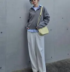 UNIQLO スムースコットンリラックスポロセーター