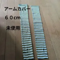 ボーダー柄 アームカバー 指穴付き６０cmナチュランdgyキナリノのサムネイル