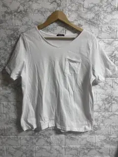 【匿名配送】Tシャツ ホワイト ティーシャツ プラスサイズ 3L