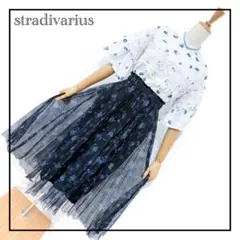 【stradivarius】 花柄刺繍レース 小さいサイズ S 清楚系 かわいい