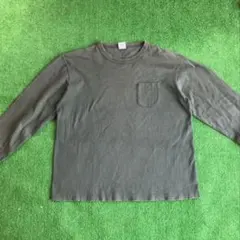 USA製】t1011 Champion 長袖カットソー オリーブグリーン