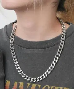シルバー ステンレス チェーンネックレス