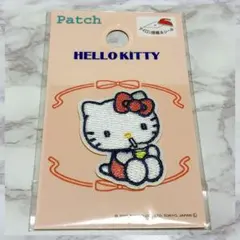 【新品未開封】サンリオ　Sanrio ドリンク　刺繍ワッペン　ハローキティ