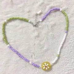 no.279／a'moureve ビーズネックレス　ハンドメイド