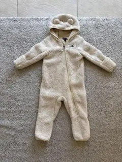 THE NORTH FACE フリースロンパース クリーム/ホワイト18-24t