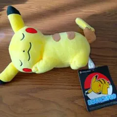 【タグ付き】ポケモン おねむりピカチュウ ぬいぐるみ