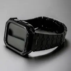 B★Apple Watch鏡面ステンレスバンド アップルウォッチカバー ケース