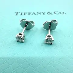 Tiffany& Co. ティファニー ピアス ソリティア Pt950 プラチナのサムネイル