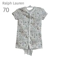 【新品＊】Ralph Lauren 花とウサギのロンパース 70