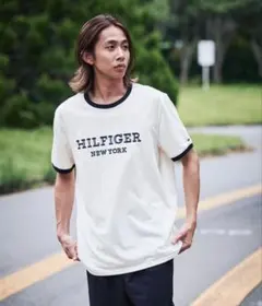新品TOMMY HILFIGER ロゴ Tシャツ アイボリー