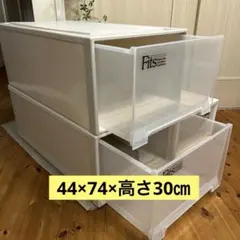 【1個】大型FITS ／他　収納プラケース衣装保管収納ケース衣装ケース収納ケース