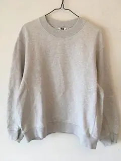 ユニクロU スウェットクルーネックシャツ ライトグレー XL UNIQLO