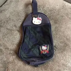 ハローキティ シューズバッグ ネイビー