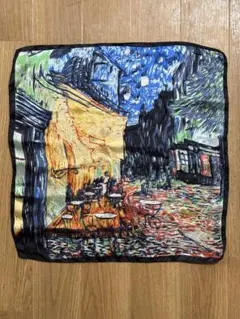 お洒落さん必見‼️ゴッホ 夜のカフェテラス スカーフ バンダナ