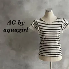 AG by aquagirl カットソー ボーダー チュール フレア袖 133のサムネイル