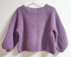 【H&M】セーター パープル 100
