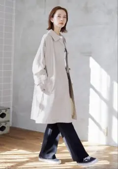 【美品】JOURNAL STANDARD ハイカウントワイドステンカラーコート