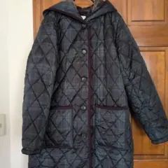 FELISSIMO　フードつきキルティングコート