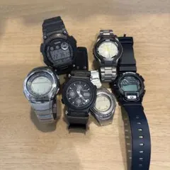 【ジャンク】CASIO 腕時計 6本セット まとめ売り