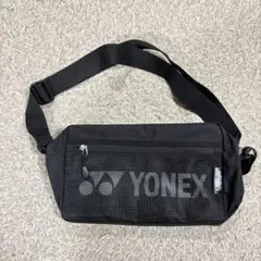 YONEX メッシュポケット付きバッグ サコッシュブラック