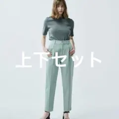 uncrave WHITE アンクレイヴ テーパード デニムパンツ&カットソー