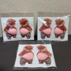 柴犬 ぷにぷに シール 3D 立体 肉球 6匹セット 新品