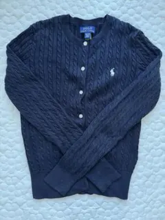 POLO RALPH LAUREN ネイビー カーディガン M(8-10)