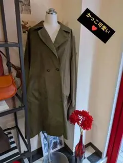 FOSI. オリーブグリーン ダブルブレストコート