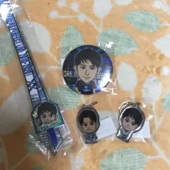 山下健二郎　缶バッジ　メタルキーホルダーセット