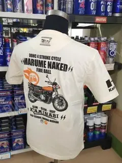 送料無料 カミナリモータース KMT-261 Tシャツ ネイビー Lサイズ Z2