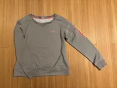 adidas グレー 刺繍ロゴ トレーナー　スウェット