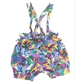 vintage♡サスペンダー付き花柄パンツ