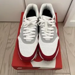 【美品 箱付き！NIKEエアマックス1ウルトラ27.5cm赤白Air Max】
