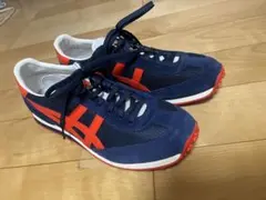Onitsuka Tiger ネイビー/オレンジ スニーカー　TH503N