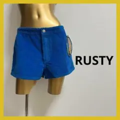 【4612】RUSTY コーデュロイ ショートパンツ 9 ブルー