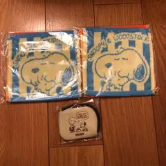 スヌーピーハンドタオル　二枚入✖️2セット,スヌーピーミニポーチ
