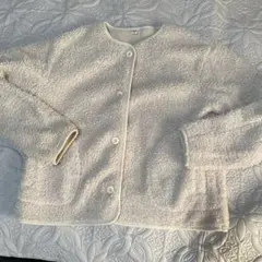 ユニクロ　ボアカーディガン　L